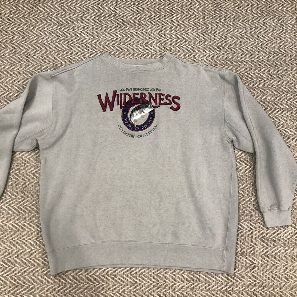 Great American Lakes And Timber Sweat shirt XL Embroidered vintage outdoor